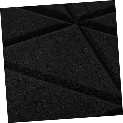 Paneles acústicos autoadhesivos de aislamiento sonoro, 4 piezas, alta densidad, absorbentes de sonido para estudios en casa, salas de grabación y oficinas, resistentes al fuego, color negro miniatura 4