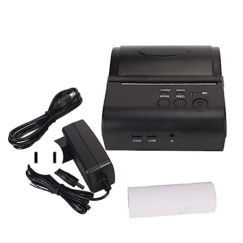 Image of Thermal Printer Bluetooth, 203 DPI Accuracy 90mm s Print Speed with 2000mAh Rechargeable Battery for iOS OS X (US Plug)
