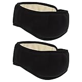 SEWOART Adjustable Noise Cancelling Ear Muffs for Sleep 2 Pack Lightweight Soundproof Earmuffs with Soft Headband for Travel Office Meditation and Dormitory Keep Warm and Windproof