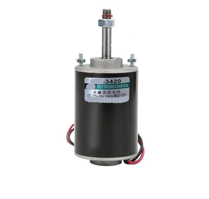 High Torque DC Motor 12V/24V Permanent Magnet Motor DIY Generator Motor 30W CW/CCW 3500/7000RPM with Mount Speed Controller