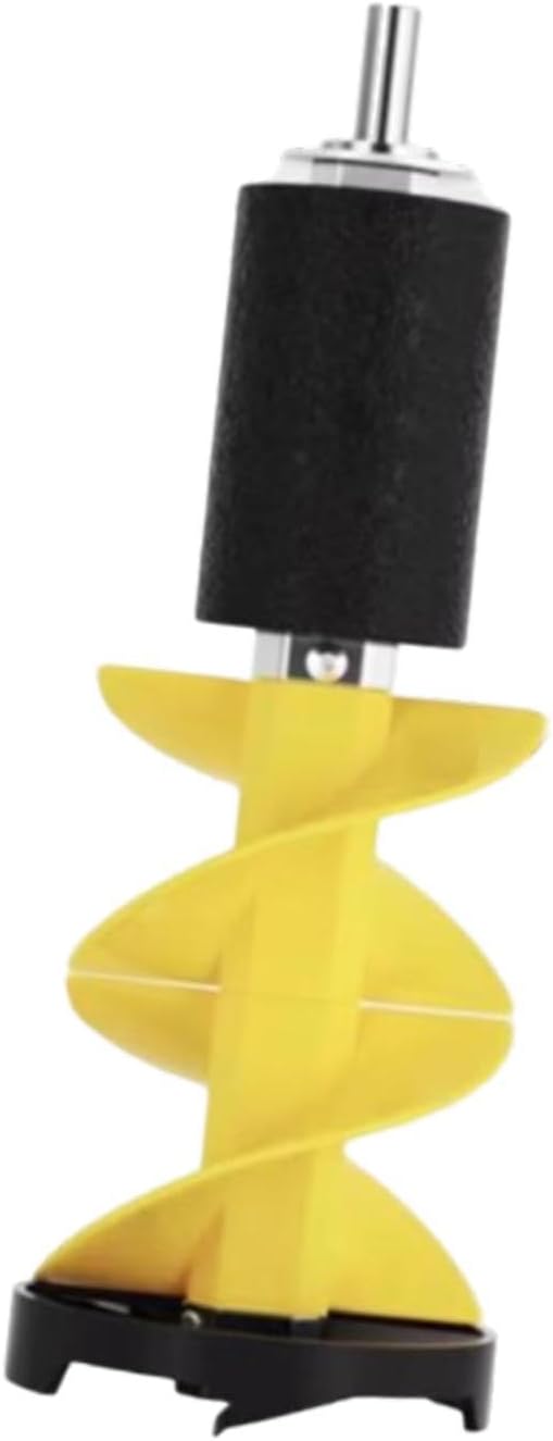 Menolana Ice Drill Auger Ice Fishing Drill 8 Inches Portable Aluminum Alloy Ice Fishing Accessories Ice Auger for Lakes Fishing Winter, 50 cm Yellow