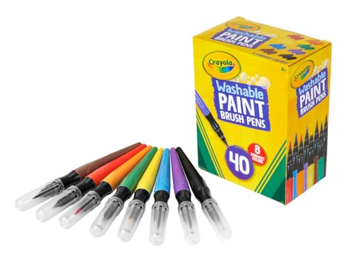 Crayola 54-6203 No-Drip Paint Brush Pens, Assorted Colors Set thumb #1