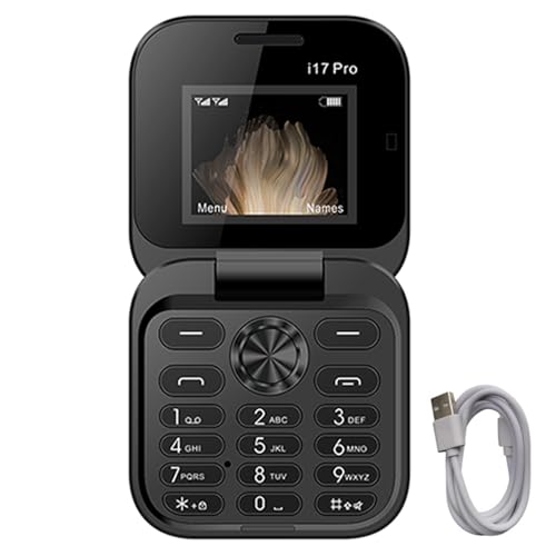 Téléphone Portable À Clapet pour Personnes Âgées - Minii Écran Pliable, Batterie 1000 MAh