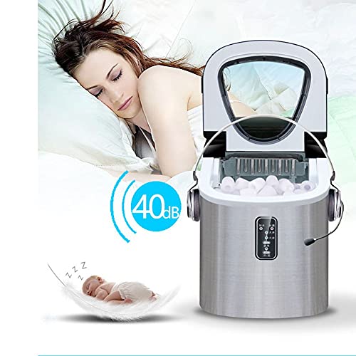 Máquina pequeña para hacer hielo 12Kg/24H 9 cubos miniatura 7