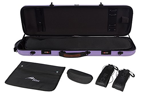 Futerał skrzypcowy Fiberglass Safe Oblong 4/4 fioletowy M-case + torba na nuty