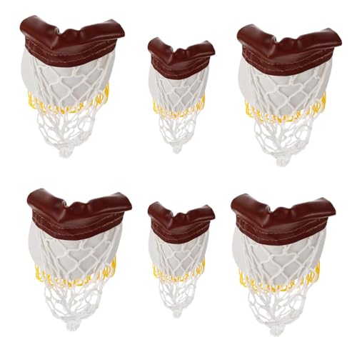 Changyeah Billard Tischnetz,6 Sätze Von Mini-billardtisch,Billard,Taschen,Kunstleder Billard Taschennetz Kinder Billard Net Ball Tasche Ersatz Billard Tasche Net Zubehör