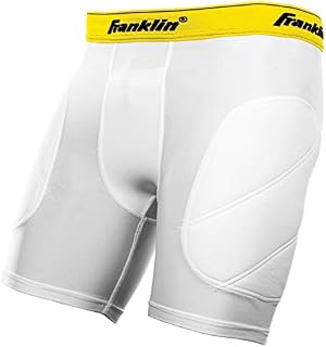 Franklin Sports Youth Baseball Sliding Shorts - Padded Slide Shorts with Cup Holder