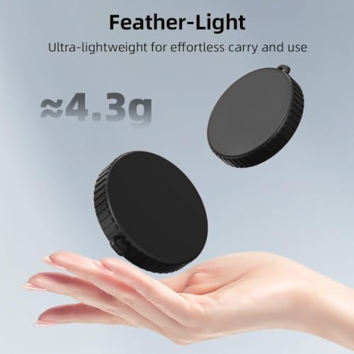 Image of 2-Pack Silicone Lens Cap Compatible with DJI Osmo Action 6, Soft Flexible Lens Protector Cover, Dustproof Anti-Scratch Camera Lens Cover for DJI Osmo Nano Accessories (Black)