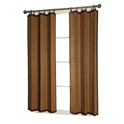Bamboo Ring Top Curtain FBA_BRP074063-11 Panel, 40