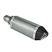 KKmoon Silenciador de Tubo de Escape 38-51mm Small Hexagon Cola Oblicua Style para Moto ATV Universal