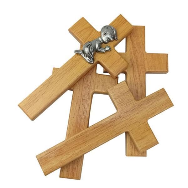 Crucifijo de pared con figurita católica adorno para salón oficina y entrada JISADER 5