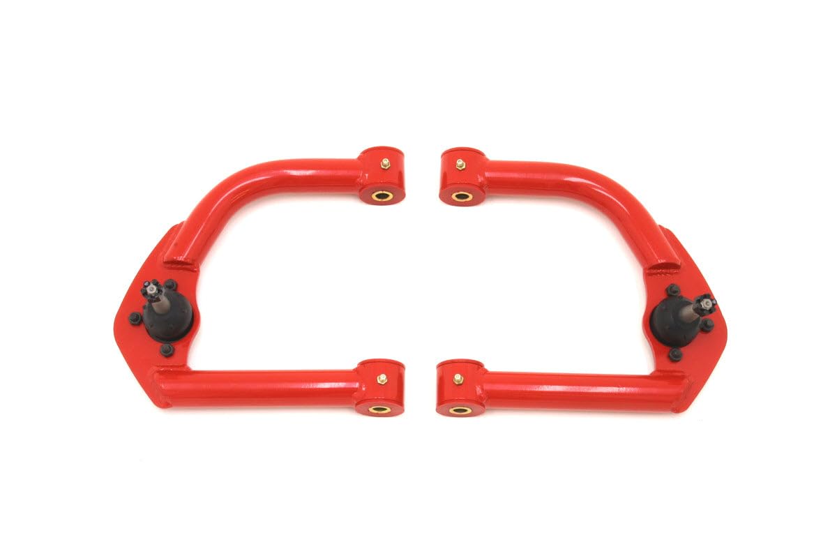 BMR Suspension AA001R - A-arms, upper, DOM, non-adjustable, polyurethane bushings - 1993-2002 Camaro, Firebird