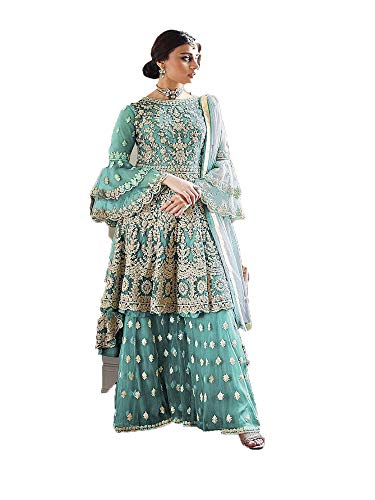 Costume indien Sharara Salwar Kameez pour la fête de l'Aïd