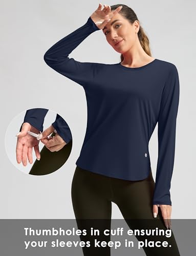Image of Women's Sun Shirts UPF 50+ Long Sleeve UV Protection Shirt Lightweight Quick Dry Workout Hiking Tops for Women