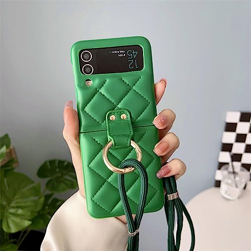 Coque bandoulière Samsung Z Flip 4 / 3 protection cuir mains libres