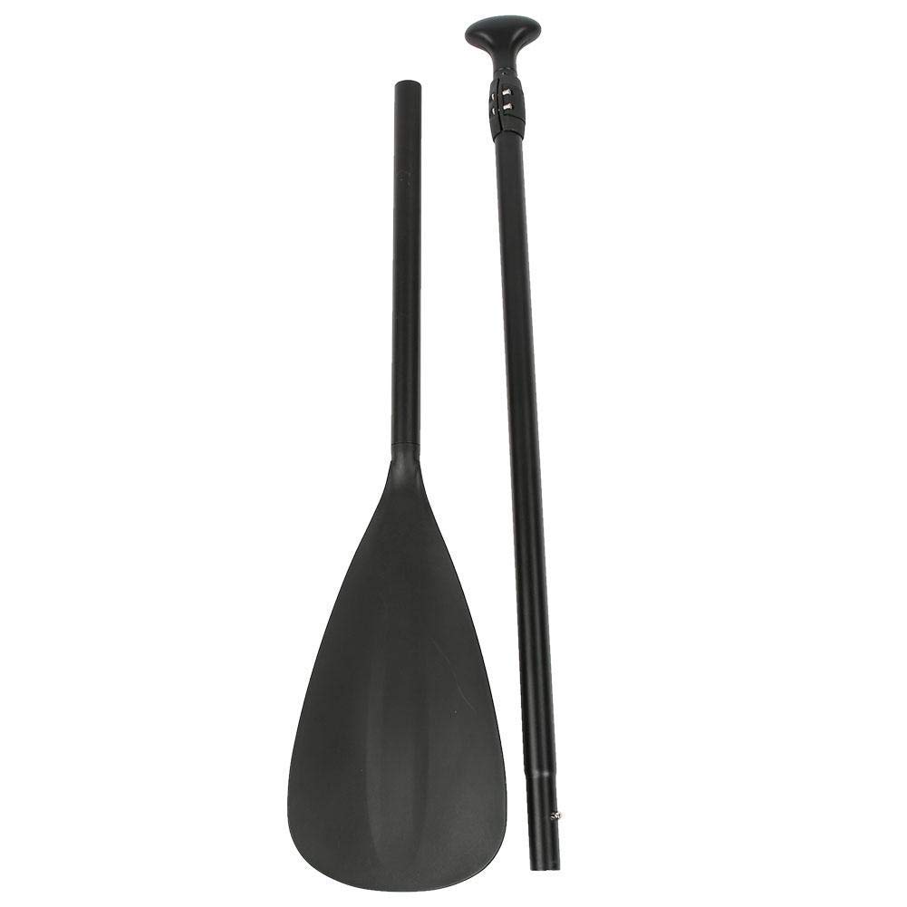 Keenso Pagaie, pagaie Extensible Noire Amovible, Planche à pagaie Stand Up Rame, Type T antidérapant, pour Kayak de Bateau de Surf