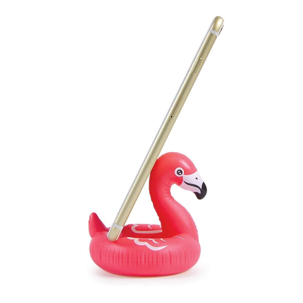 Genuine Fred FLOAT ON, Flamingo Phone Stand - Smartphone holder for desk - Cute home & office accessories - Compatible with Android/iPhone & More - Does NOT float - Fun stocking stuffer, Office gift