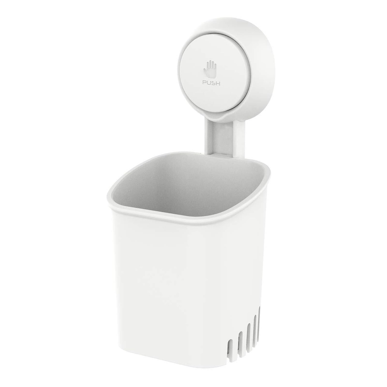 Makeup Brush Holder Powerful Suction Cup Toothbrush Holder Drill-Free Wall Shower For Toothpaste Razor Toothbrush Organizer