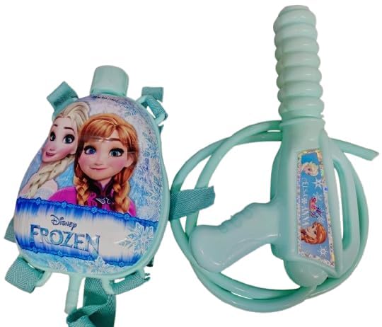 Image of Frozen Holi Tank Pichkari Water Gun 500ml Leak Proof Nano Tank for Kids Powerful High Pressure Long Throw Back Pack Holding 1 Pkt Gulal100 Balloons Spray Pistol