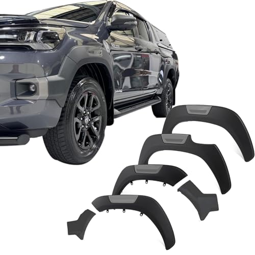 Arcos de rueda premium tipo OEM con moldura gris para Toyota Hilux