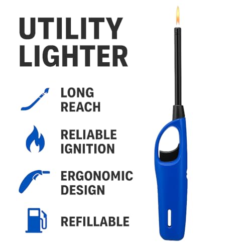 Encendedor multipropósito recargable azul para barbacoa miniatura 5