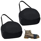 Dupoem Protection Moto 2 Pièces Housse de Protection pour Chaussures et Bottes avec Revêtement Renforcé Selecteur de Vitesse Accessoire Antiusure pour Équipement Motocycliste