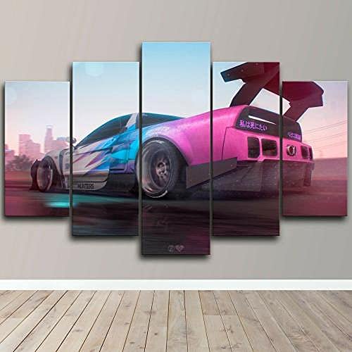 Papier peint moderne pour habiller un grand mur vide toile voiture sport 150x80