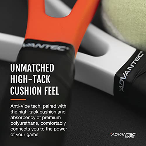 Vibration Dampening Tennis Racket Grip Tape – Advanced Polymer Technology – Dampens Frame Vibration – Simple Adhesive-Free Installation – Optimize Response And Control By Vt Advantec #TOP4