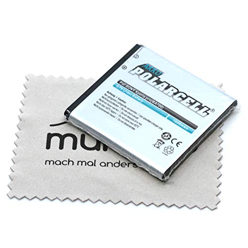 Batterie de remplacement compatible avec Sony Ericsson Xperia E Xperia Neo Xperia Neo V Xperia Pro Xperia miro Xperia ray Xperia tipo (Remplace BA700) avec mungoo chiffon de nettoyage d'écran