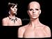Female Mannequin Head Bust - Realistic Pretty Face Female Display Head with Earring Holes (#MZ-H1-FBA)