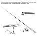 Fishing Rod and Reel Combos, Pocket Fishing Pole with Reel Wheel Retractable Aluminum Alloy for Sea Rock Stream River Boat Raft Ice Fishing (Silver)