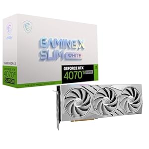 MSI GeForce RTX 4070 Ti Super 16G Gaming X Slim White – Tarjeta Gráfica