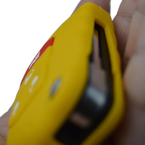 Image of Silicone Remote Key Fob Case Covers Protectors for Jeep Wrangler Rubicon 392 JL JLU Wagoneer Gladiator JT Flip Fold Remote