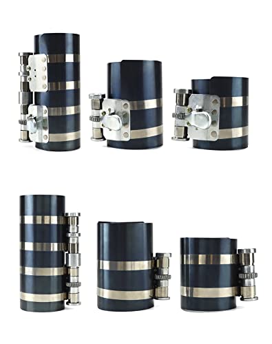 Qwork 3" 4" 6" Piston Ring Compressor, Car Engine Installer Removal Kit, Piston Installer Plier #TOP2