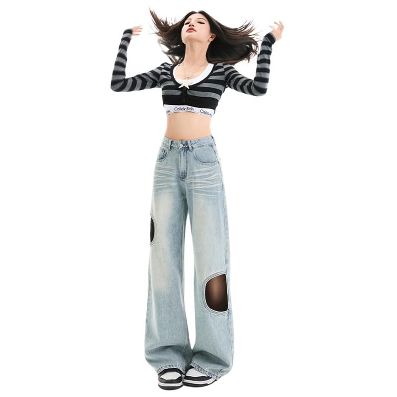 Women’s High-Waisted Wide-Leg Jeans for Spring & Summer | Loose, Drapey, Straight, Slim, Ripped, and Styles