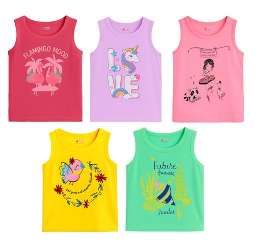 Image of Lush Plush Baby Boys & Baby Girl Relaxed Fit Colour Printed Cotton Vest | Ganji | Banian | Baniyan | Kids Sando for Infant Newborn Toddler