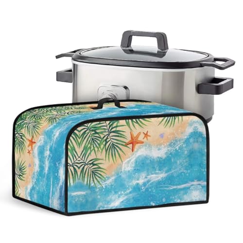 Kathyboom Cubierta antipolvo para ollas de mar con bolsillos laterales, resistentes a salpicaduras, cubiertas antipolvo para ollas de cocina, protector de electrodomésticos de cocina
