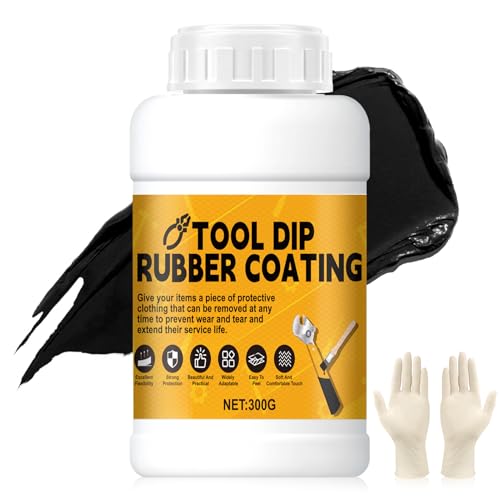 WEILAOK Gummibeschichtung, Gummi Farbe Rubber Coating Liquid Rubber Flüssigkeitsgetaucht Flexibel und Abnehmbar, Schutzbeschichtung für Zangen und Schmuckwerkzeuge, 300g