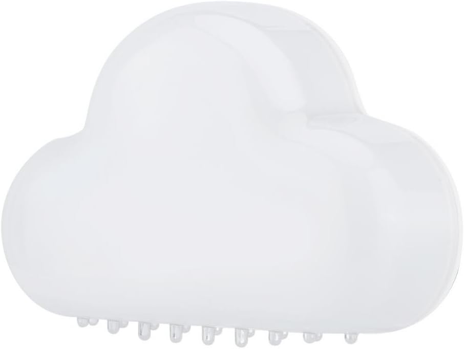 Digital Alarm Clock, Cute Cloud Shaped Magnetic Temperature Voice Activation Clock for Snooze(White)