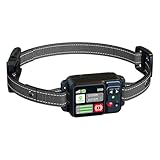 Kabelloses Hundezaunsystem mit GPS-Halsband kreisförmiger Grenze für sicheren Außenbereich bis 2000 Meter Reichweite (Black, 22x10x5cm)