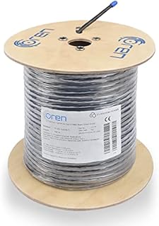 Oren CAT7 Outdoor Ethernet Cable 100m - Direct Burial - 23 AWG Pure Copper Wire - 900 MHz Bandwidth S/FTP Internet LAN Network Cable, Halogen Free, Non-Corrosive 10GbE High Speed