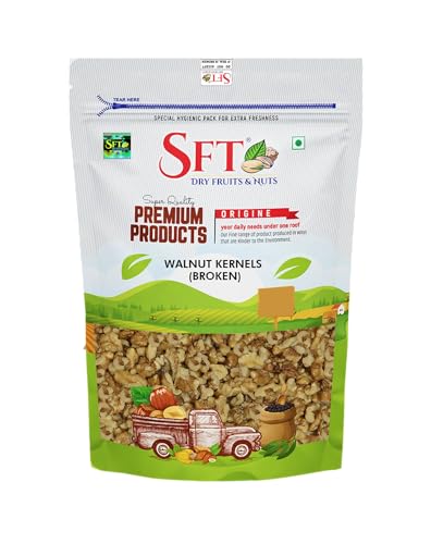 Image of SFT Walnut Broken Kernels California | 500 g | Walnuts Without Shell, Akhrot, Dry Fruits, 100% Natural Akhrot, Rich in Proteins & Antioxidants (Pack Of 1)