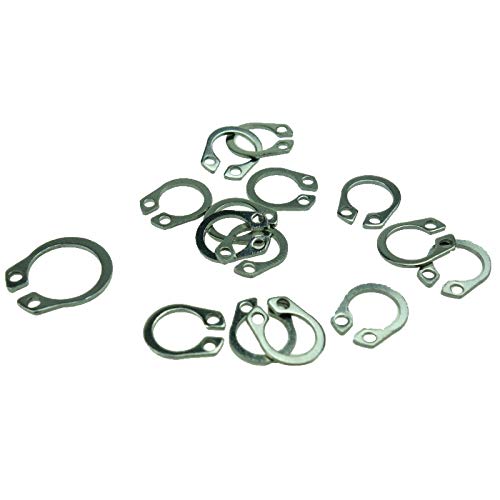 Generic 50 pcs M3 -M26 Stainless Steel Shaft C-Type Elastic External Circlip Snap Retaining Ring Clamp Spring Lock Washer - (Inner Diameter: M25)