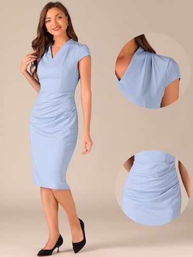 Robe fourreau de bureau anti-pli et robe crayon ajustée - 2
