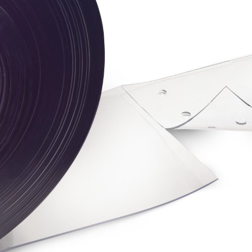 Aleco 177008 Clear-Flex II Tearaway PVC Perforated Pre-Punched Standard Smooth Replacement Strip, 7' Length x 8