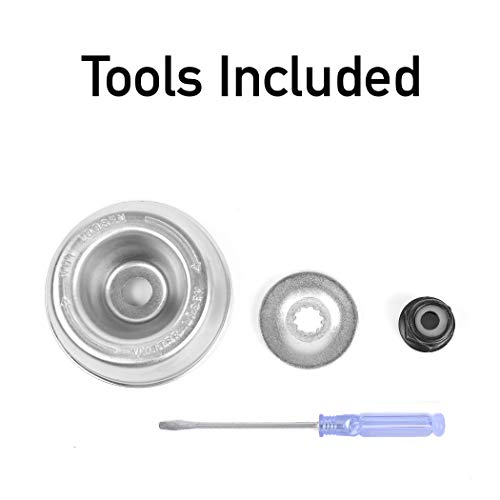 Ar-Pro 8-Inch Rotary Steel Wire Weed Brush Blade With Universal Adapter Kit - Round Steel Wire Brush Compatible With Husqvarna, Stihl, Oregon, And Hitachi Straight Shaft Trimmers #TOP2