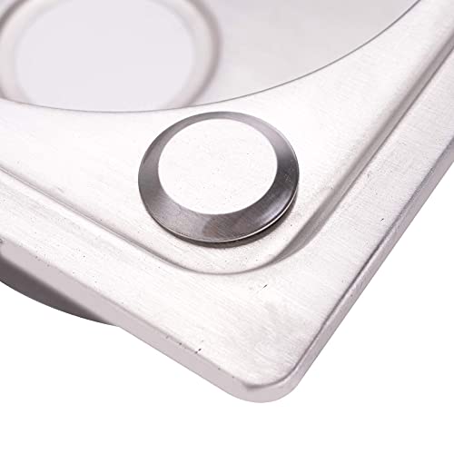 Square Kitchen Sink Embedded Sink Stainless Steel Single Bowl Kitchen Sinks with Filter and Drain Waste Pipe 345 x 290 mm - Image 2