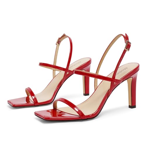 Image of Modatope Womens Sandals Open Toe Strappy Sandals Ankle Strap High Heel Sandals for Women