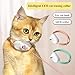bjlysk Automatic Cat Toys with LED Light,Two Lighting Modes, Interactive Toys for Indoor Cats,Wearable Electronic Collar for Kitten,Rechargeable Amusing Gifts for Cat Lovers (Green)