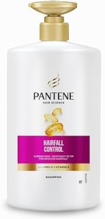 Hair Fall Control Shampoo for Weak, Dry and Frizzy Hair, With Pro V + Vitamin B, 1 Ltr